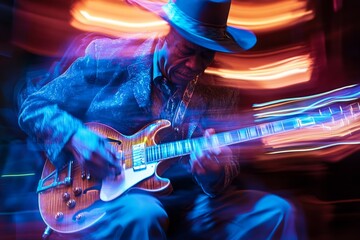 Obraz premium Jazz blues music art illustration