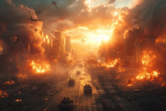 Besieged Dystopian City