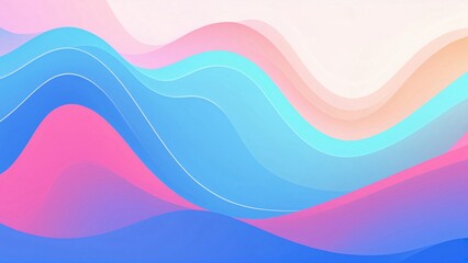 Fototapeta premium Abstract wavy background with pastel colors.