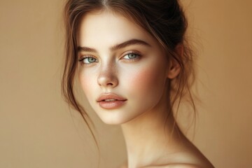 Fototapeta premium Portrait of a young woman posing for a photo shoot