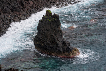 Porto Moniz Madeira Portugal Grey Low cloud day