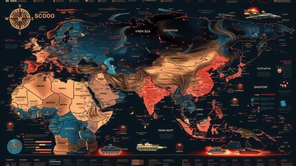 Global Conflict Zones Map