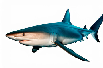 Obraz premium Squalo su sfondo bianco