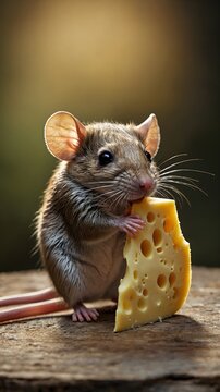 Freche Maus schnappt sich K&auml;se