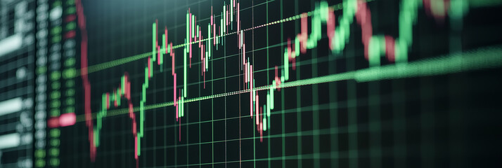 Digital trading chart background