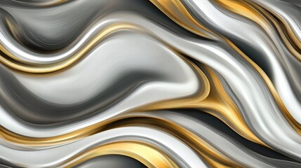 Obraz premium Seamless abstract grey and gold pattern perfect for artistic applications in carpets wallpapers and wall art
