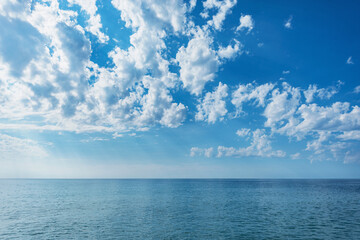 Fototapeta premium Clouds on the sky above the sea.
