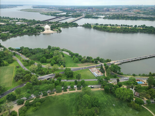 Thomas Jefferson Memorial Aerial in Washington DC