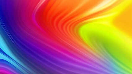 Obraz premium Abstract background with vibrant rainbow colored flowing lines.