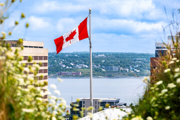 Canadian flag in Halifax, Nova Scotia