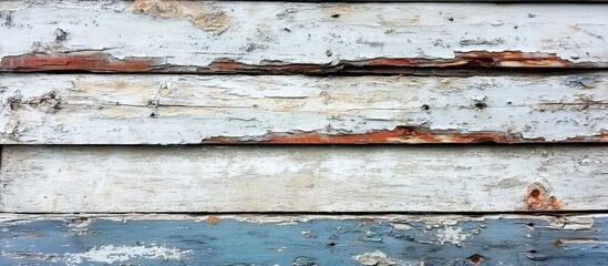 Fototapeta premium Weathered wooden texture with rustic charm ideal for artistic projects and vintage themes