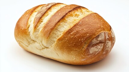 Naklejka premium Bread on a plain white background