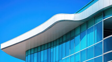 Fototapeta premium Close up view of contemporary architectural details of a theater building
