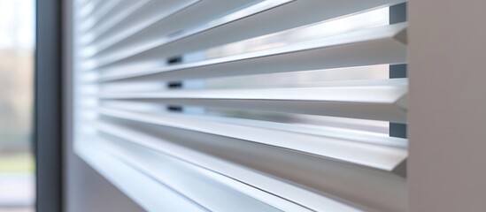 Obraz premium Louver designed for sunlight protection enhancing window efficiency and comfort
