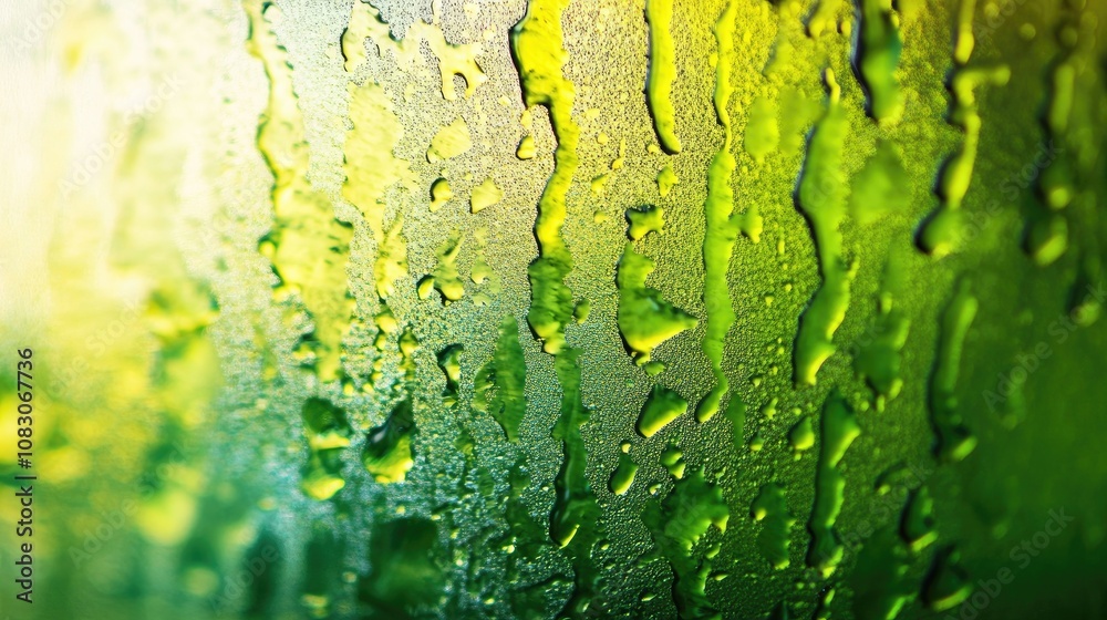Poster vibrant textured design featuring a lime hue with a crisp glass print effect unused background textu