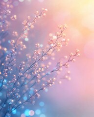 Fototapeta premium Whimsical pastel hued light background with a dreamy atmosphere