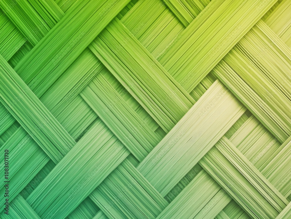 Canvas Prints vibrant green gradient background with a woven flash line effect