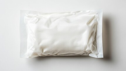 Obraz premium Flow pack of wet wipes isolated against a white background