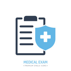Obraz premium Medical exam icon. Glyph solid style single icon on transparent background