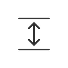 Spacing flat vector icon design concept