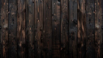 Obraz premium A textured dark wood panel background, ideal for design and artistic projects.