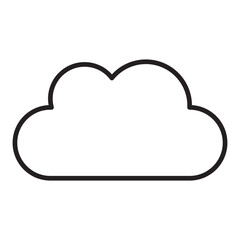Cloud line icon.