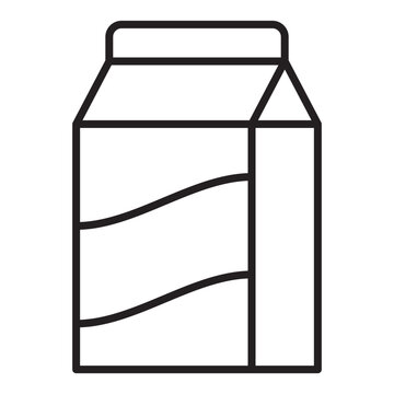 recommend clip art: milk carton line icon.