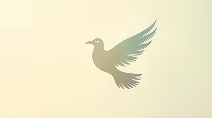 Naklejka premium Elegant Minimalist Logo Design Merging a Bird Silhouette with a Leaf Shape to Evoke Freedom and Growth Aesthetically