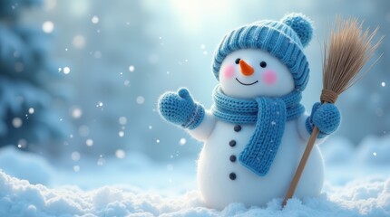 Obraz premium Christmas Visual, New Year Visual Designs - Snowman