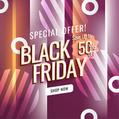 Black Friday Special Offer Discount Promotion Post