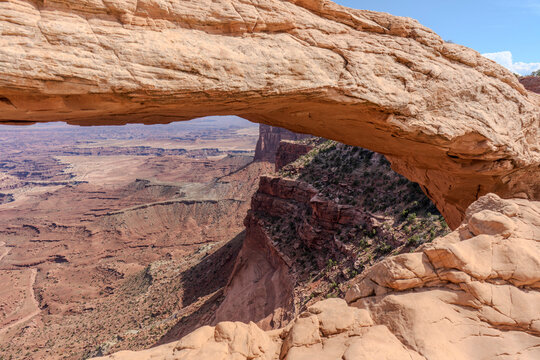 Mesa Arch detail in Canyonlands National Park