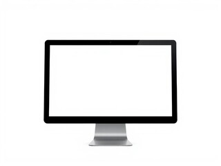 Fototapeta premium Mock up of a laptop with a clear screen for displaying digital content, view, computer, display
