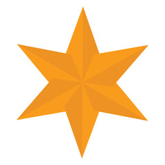 Obraz premium Radiant Gold-Yellow Star: A Shining Symbol of Elegance and Brilliance