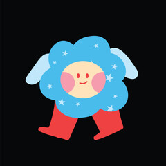 Obraz premium Playful Random Character Cute