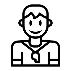 Obraz premium coach Line Icon