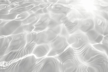 Obraz premium Abstract White Water Texture Background with Sunlight Reflection and Ripples