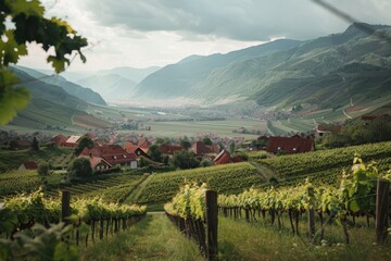 Luxury experience of wine tasting in valley