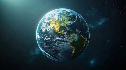 Obraz premium A futuristic solar planet with advanced terraforming technology creating new ecosystems