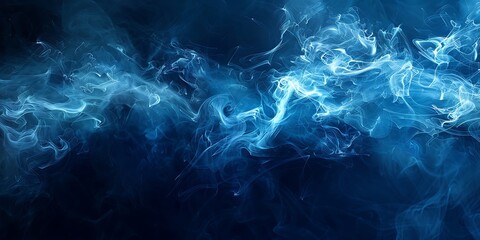 Obraz premium White smoke on a black background .