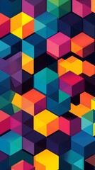 Naklejka premium Geometrik Wonderland