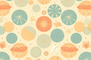 seamless pattern with easter eggs