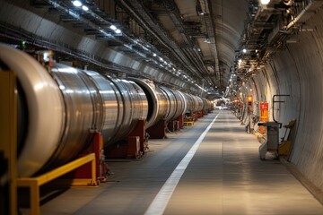Exploring the Vast Underground Tunnel Housing Advanced Particle Accelerators in a Research Facility