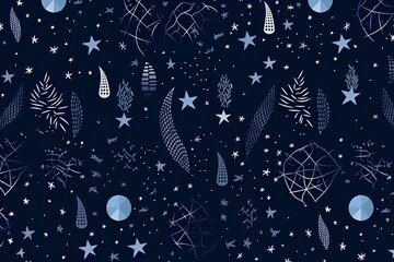Fototapeta premium christmas background with snowflakes