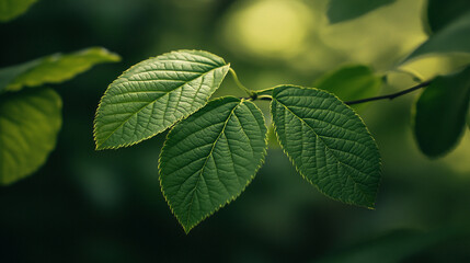 Naklejka premium The vibrant green leaves bask in warm sunlight, embodying the spirit of Saint Patrick's Day