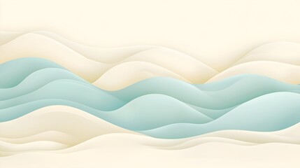Obraz premium Soft Blue and Cream Gradient Background