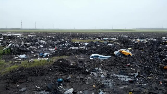 covering ground symbolizing destructive impact industrial pollution nature environment disaster ecology dirty environmental chemical damage industry water fuel crude dirtied problem global diesel