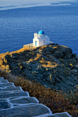 Church of the seven martyrs in Sifnos in Greece