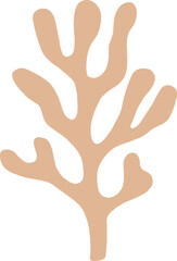 Obraz premium Hand Drawn Doodle Coral Shape