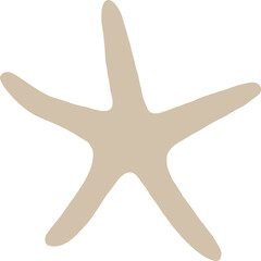 Obraz premium Hand Drawn Doodle Starfish Shape