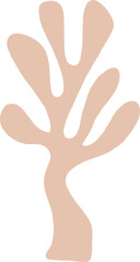 Obraz premium Hand Drawn Doodle Coral Shape